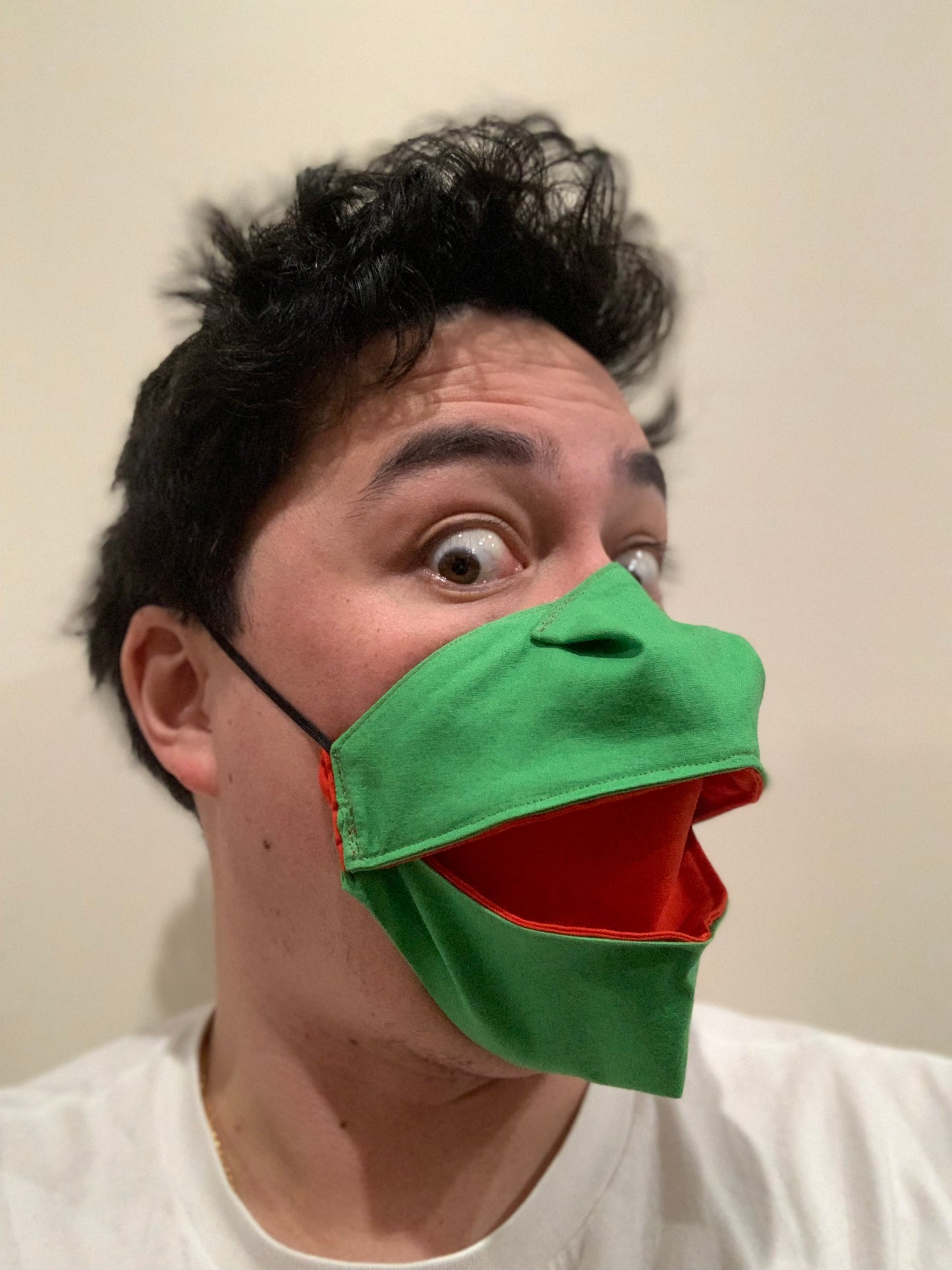 Talking LIZARD mask (handmade to order product)