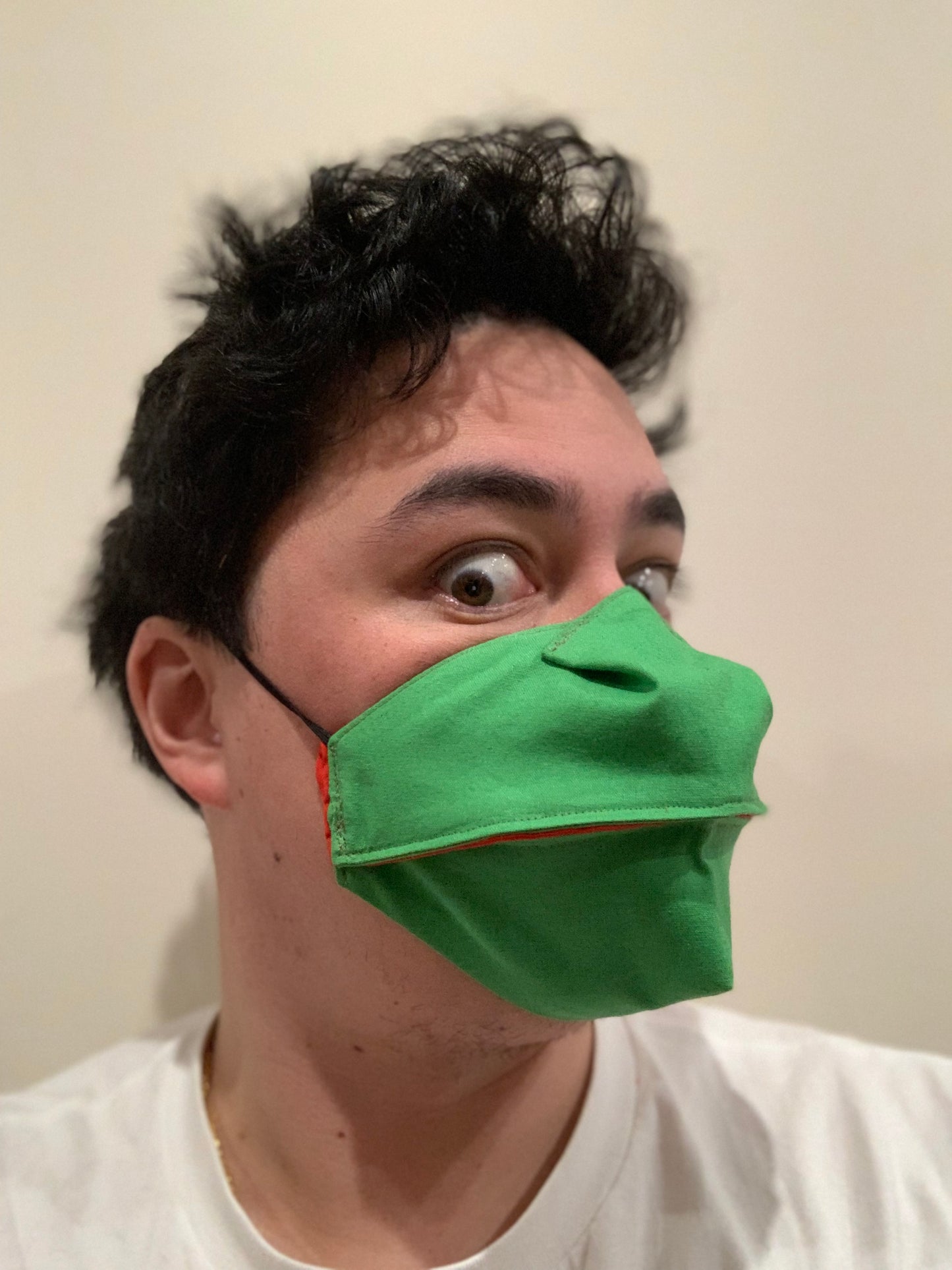 Talking LIZARD mask (handmade to order product)